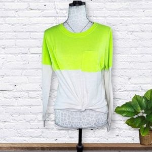 CLOSET CLOSING! Victoria's Secret Pink • Lime Colorblock tee